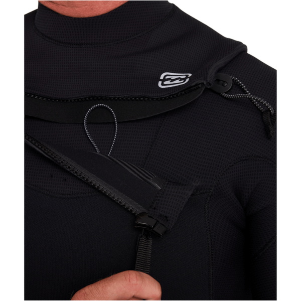2026 Billabong Herre Furnace Revo 5/4mm Chest Zip V&aring;ddragt ABYW100279 - Black